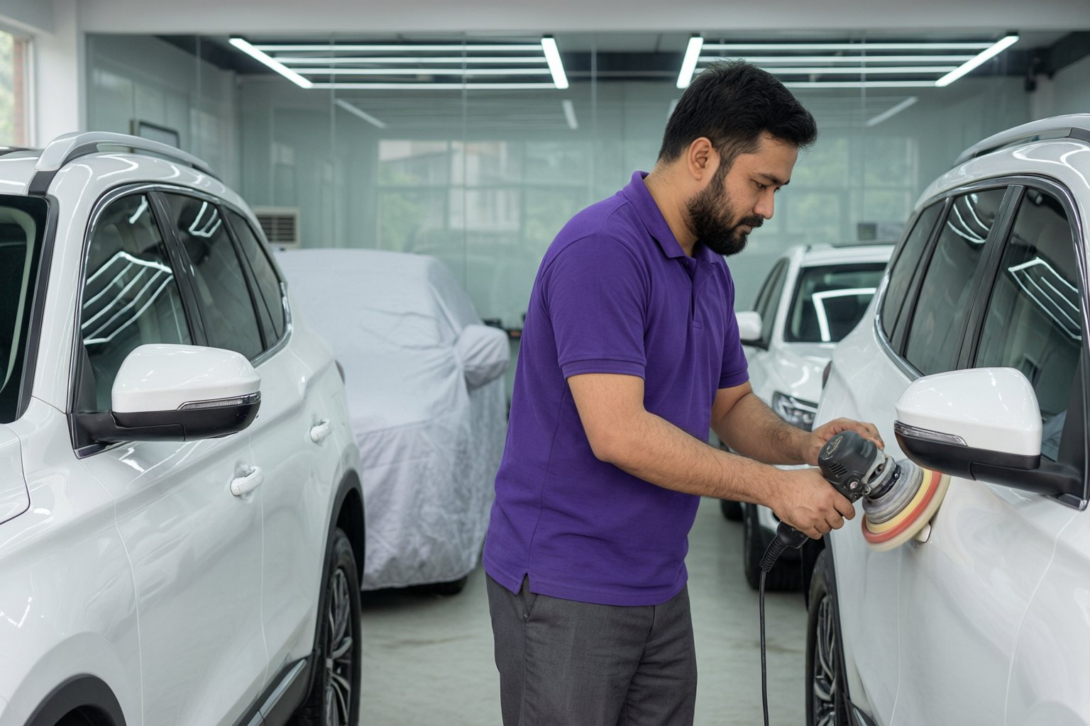Car Polish (In workshop).