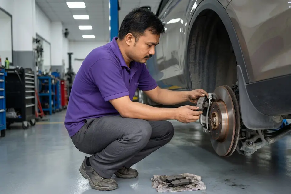 Car Brake Pad Repair.