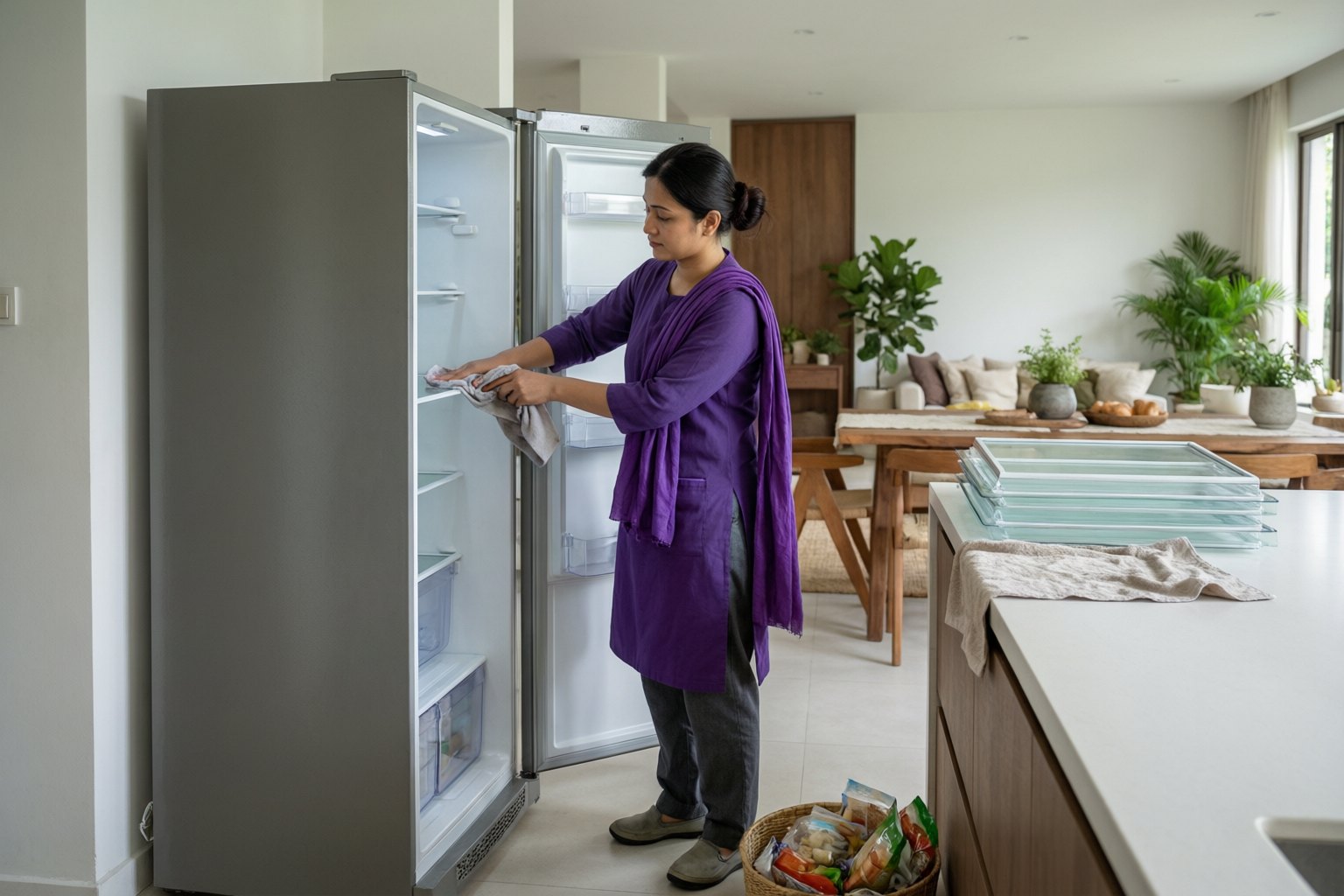 Refrigerator Cleaning.