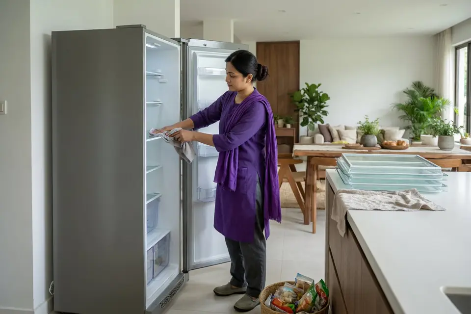 Refrigerator Cleaning.