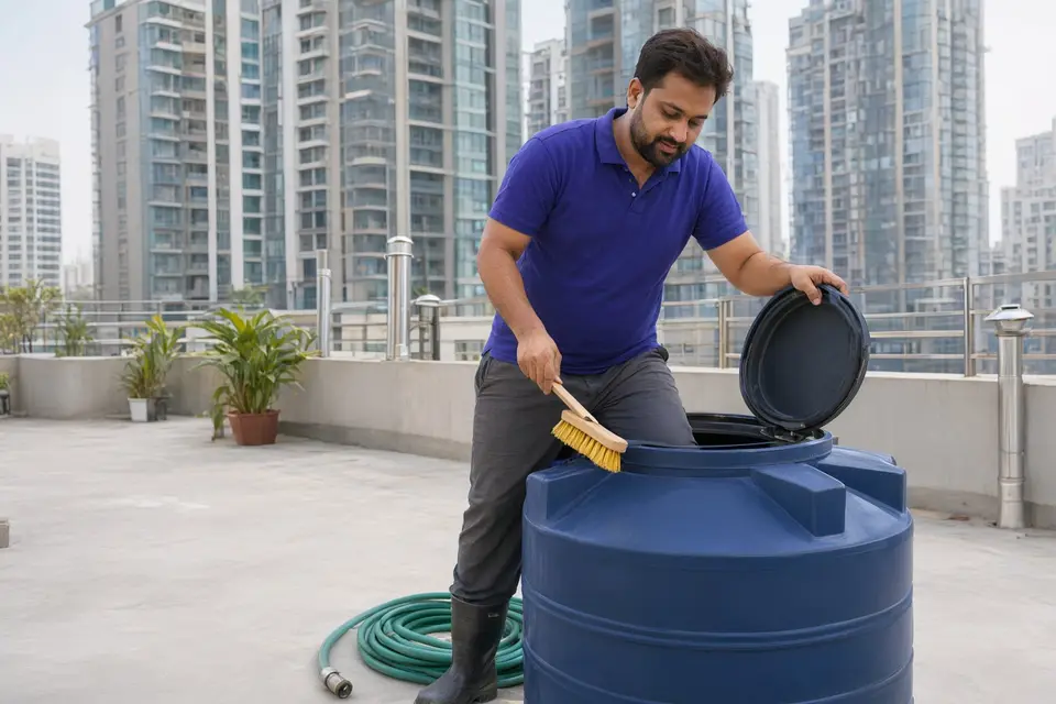 Water Tank Cleaning.